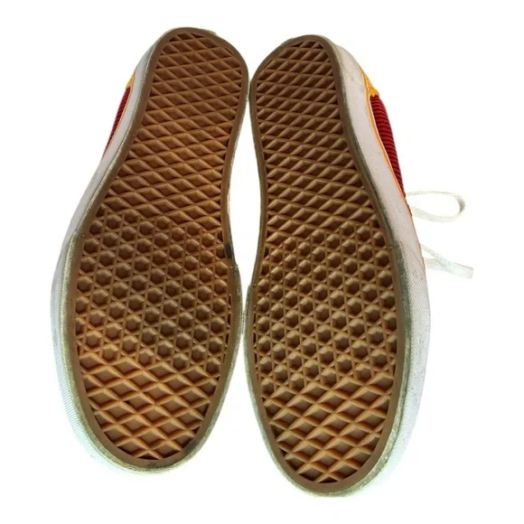 Vans Off the Wall Unisex ColorBlock Canvas Primary Corduroy LaceUp Sneakers - Picture 8 of 11